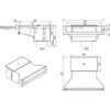 Skimmer RVS316 500mm SLIM for 160mm pipe - Image 2